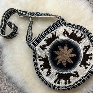 Knitted crossbody bag